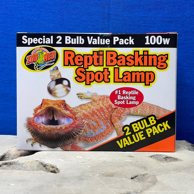 Zoo Med Repti Basking Spot Lamp - 2 x 100 W - 2 Bulb Value Pack