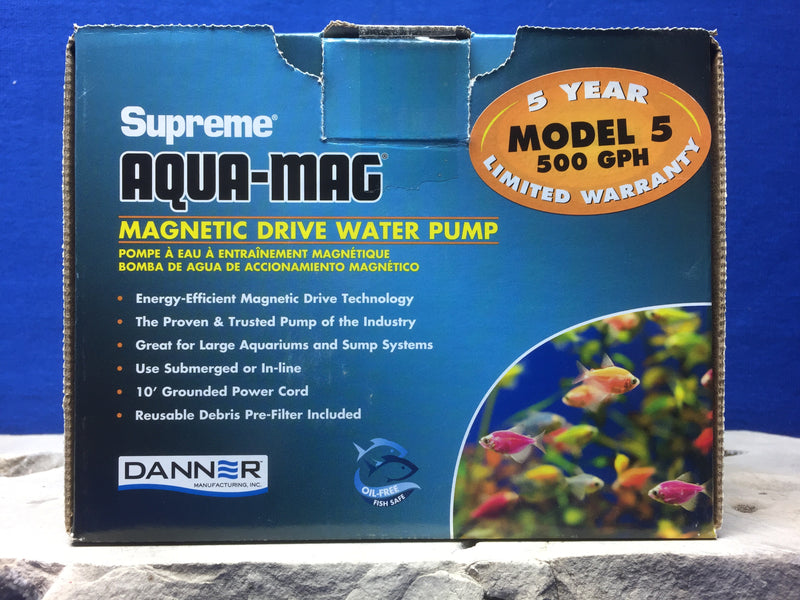 Supreme Aqua-Mag Magnetic Drive Water Pump - Model 5 - 500GPH