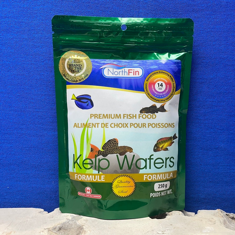 NorthFin Kelp Wafers - 41mm 250g - Premium Fish Food - Made in Canada