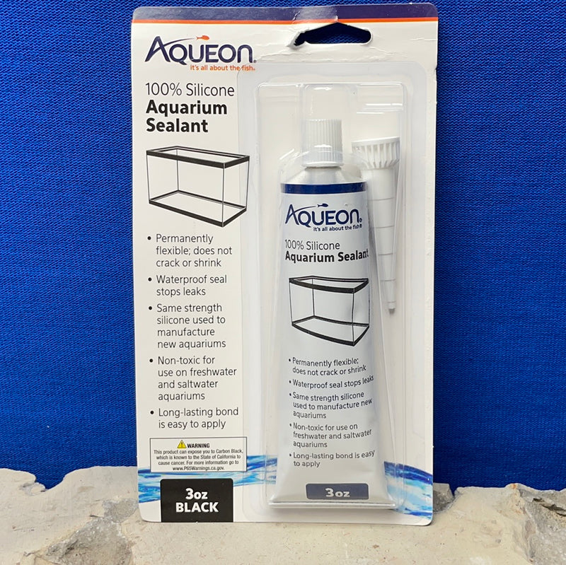 Aqueon Silicone Sealant - 3oz -Black - Does Not Crack or Shrink