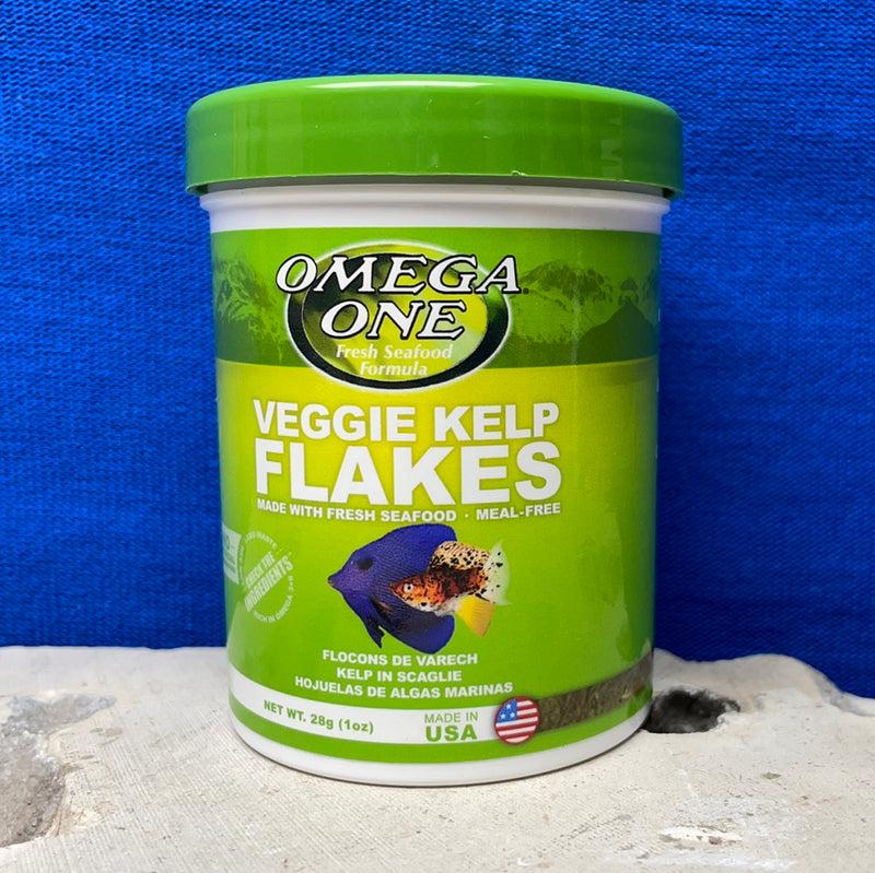 Omega One Veggie Kelp Flakes 28g (1oz) - Fresh Seafood Formula