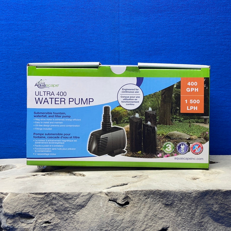 Aquascape Ultra 400 Water Pump - 400GPH - Engineered for Continual Use