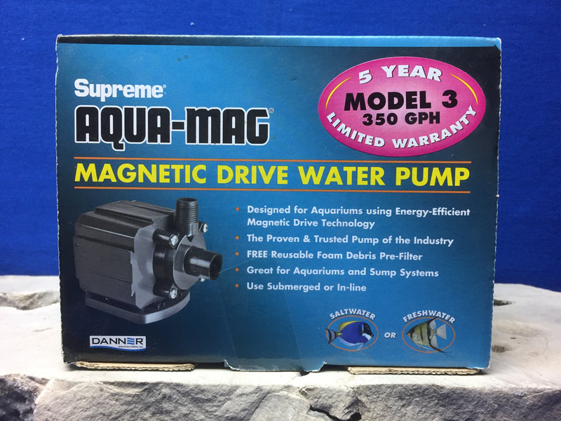 Supreme Aqua-Mag Magnetic Drive Water Pump - Model 3 - 350GPH