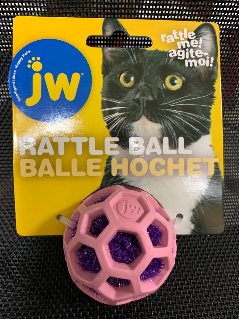 JW CATACTION RATTLE BALL CAT TOY