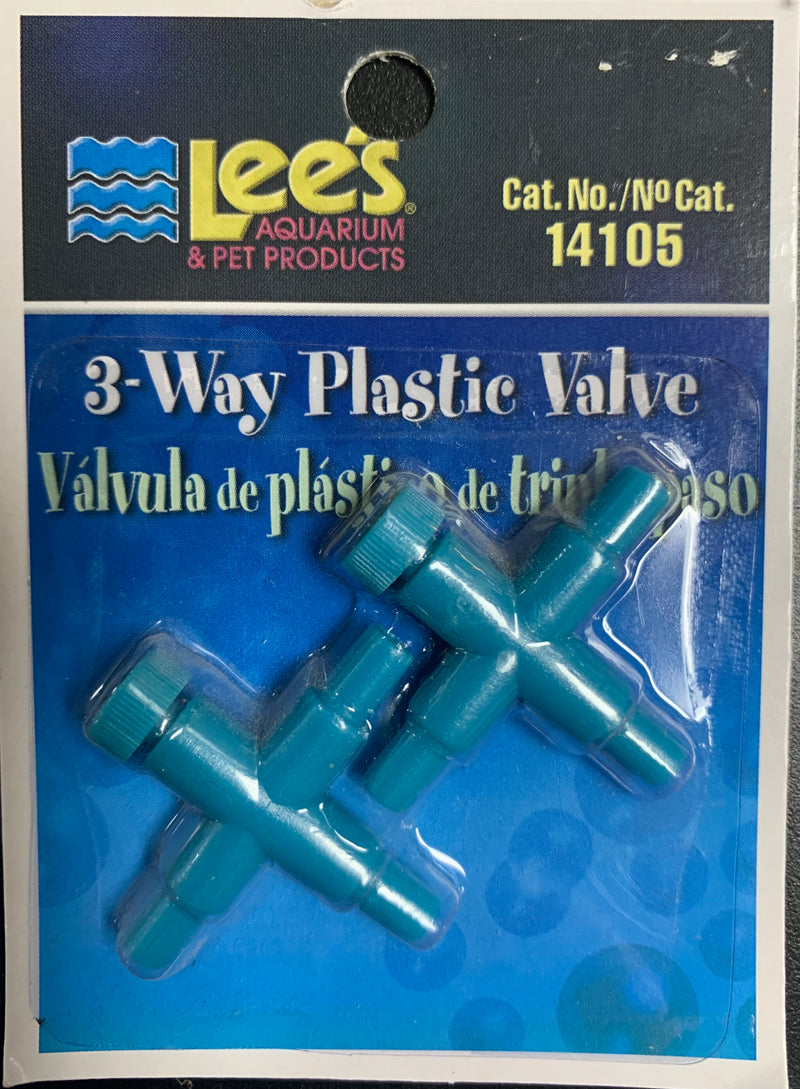 Lee's Three-Way Plastic Valve - 2 pk