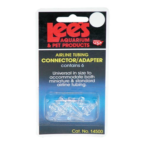 LEE'S Airline Tubing Connectors/Adapters - 6 pk