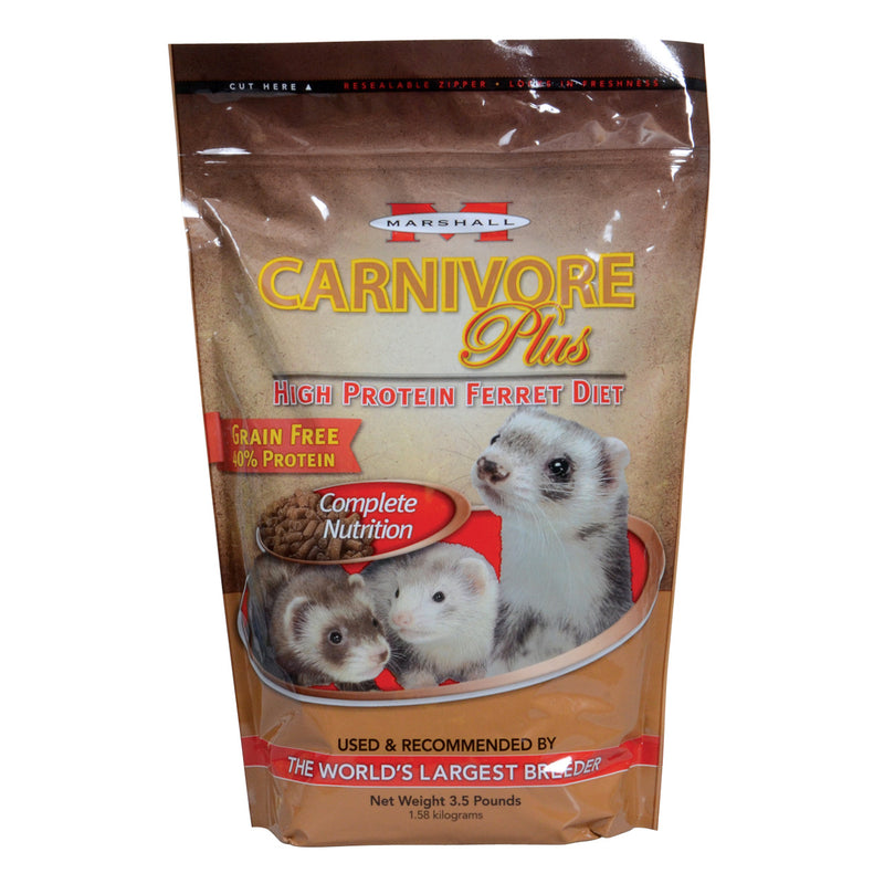 Marshall Carnivore Plus High Protein Ferret Diet - 3.5 lb