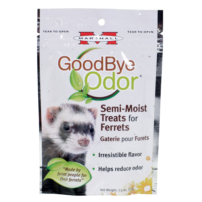 Marshall GoodBye Odor Semi-Moist Treats for Ferrets - 2.5 oz