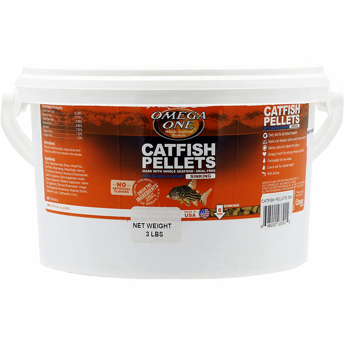 Omega One Sinking Catfish Pellets - Sinking - 3 LBS