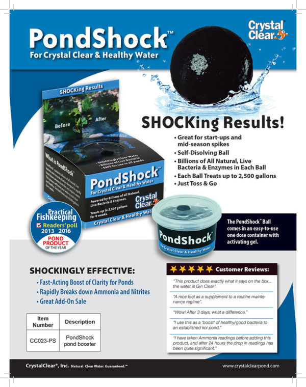 CrystalClear PondShock For Crystal Clear & Fresh Water - CC023-PS