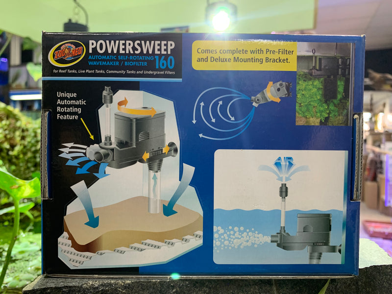 Zoo Med Power Sweep Aquarium Pump 160 (160 GPH)