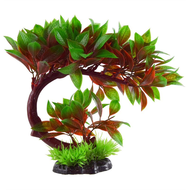 Red Ludwigia Bonsai Plastic Plant