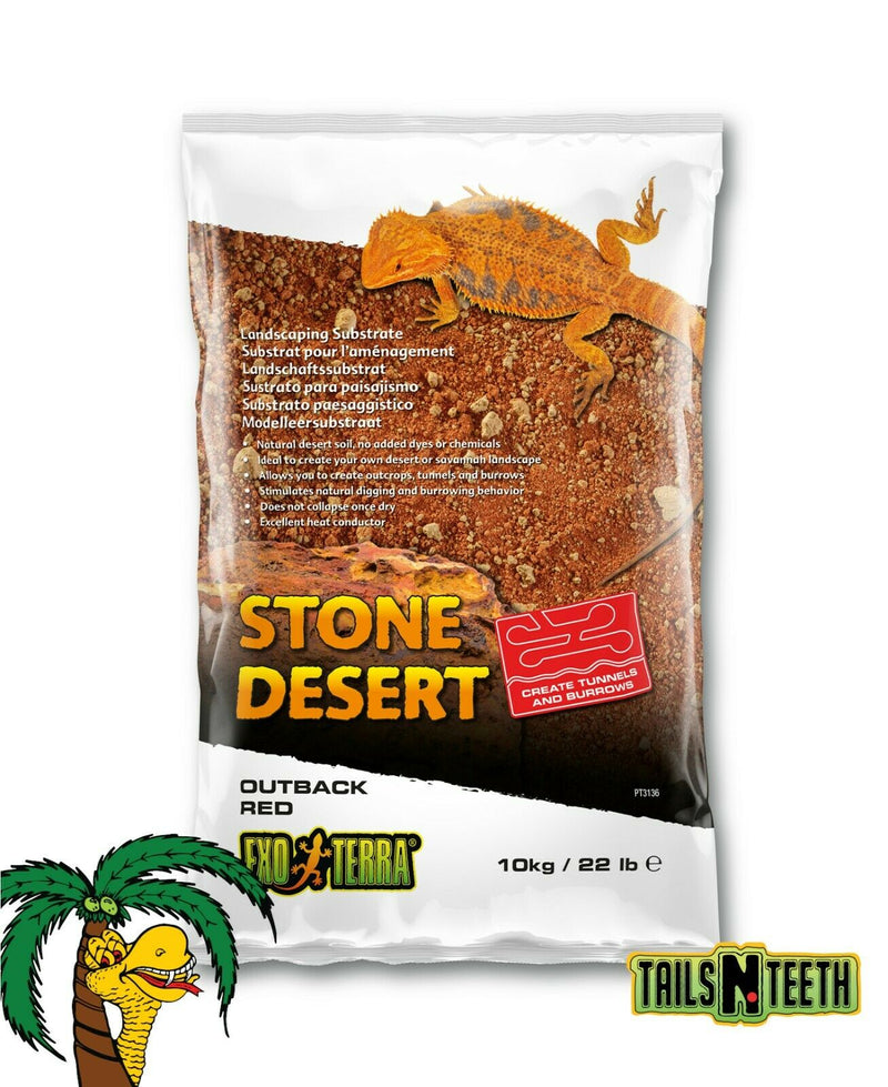 Exo Terra Stone Desert Landscaping Substrate - Outback Red 10kg/22lb Bag