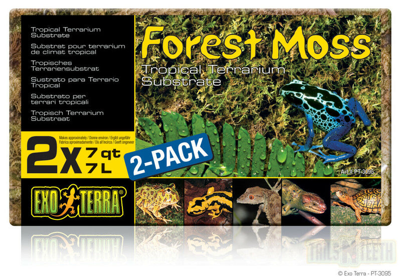 Exo Terra Forest Moss Tropical Terrarium Substrate 2x7L Bricks