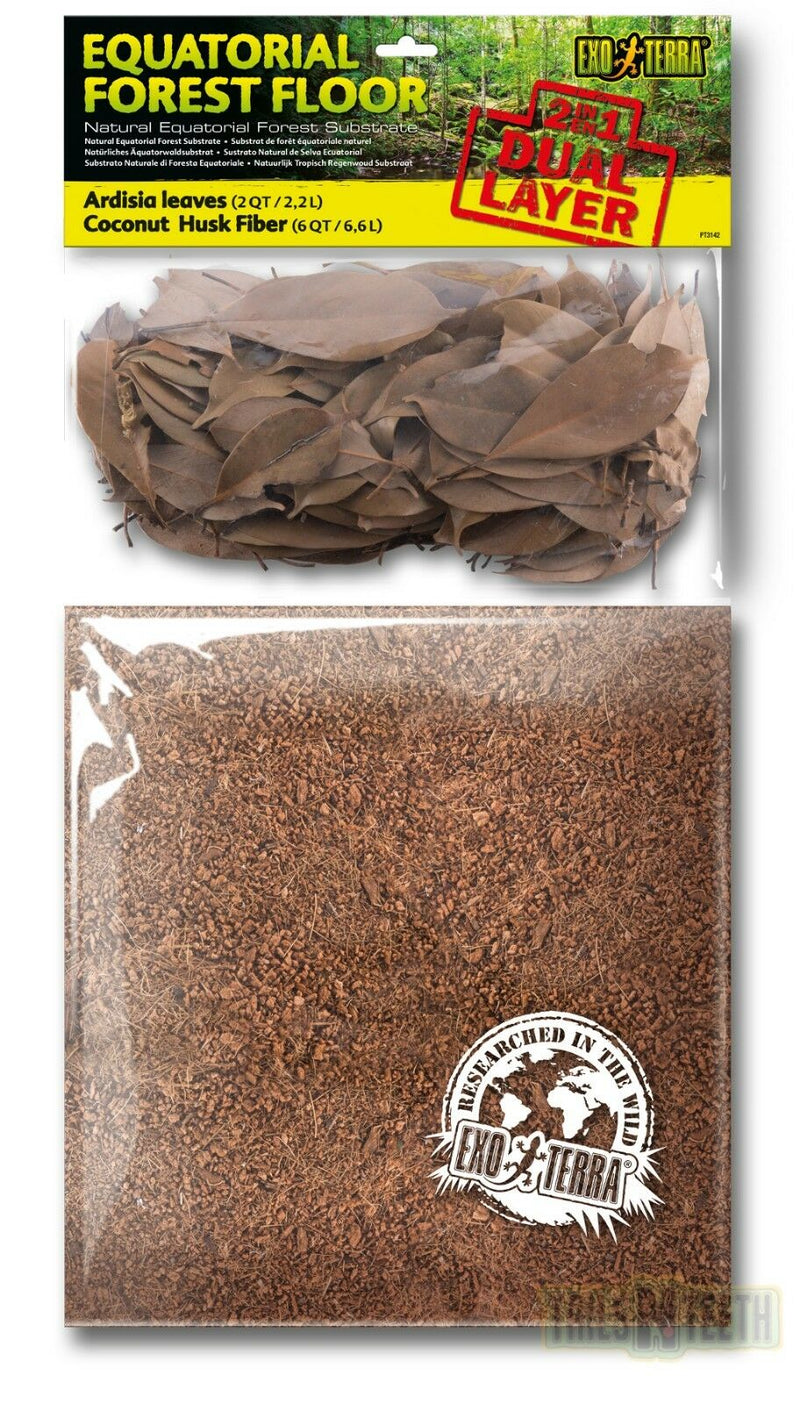 Exo Terra Equatorial Forest Floor Terrarium Substrate Dual Layer Pack 2.2L/6.6L