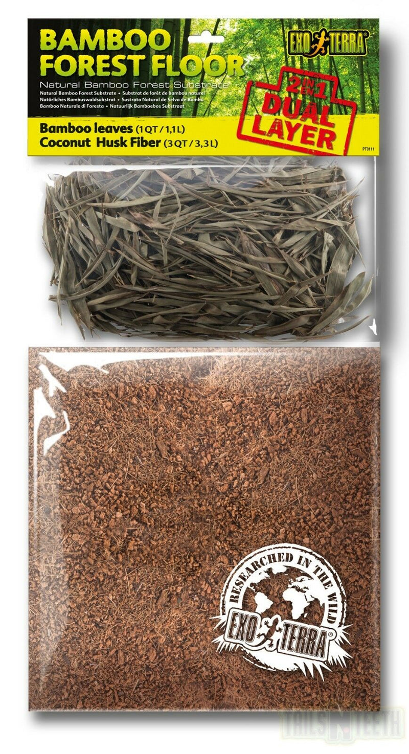 Exo Terra Bamboo Forest Floor Terrarium Substrate Dual Layer Pack 1.1L/3.3L