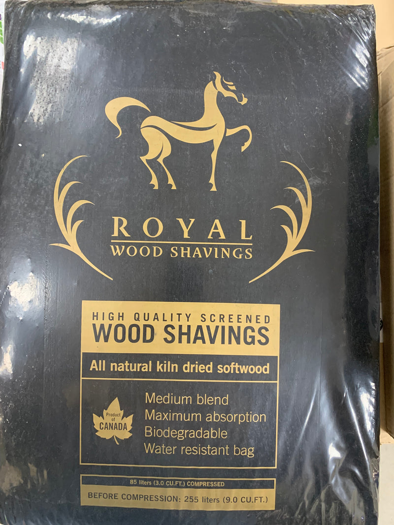 Royal Wood Shavings Bulk 85 litres (3.0 CU. FT.) Compressed