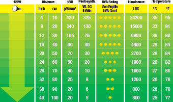 Exo Terra Solar Glo - 125W - Optimal levels of UVB, UVA