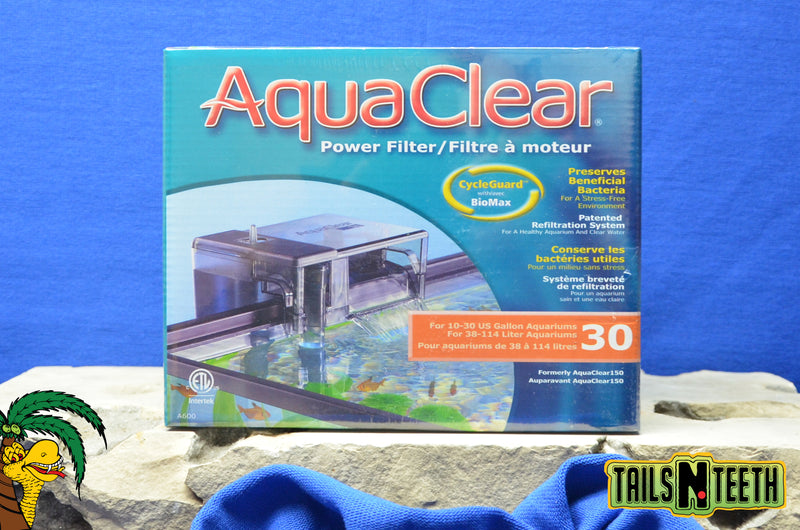 Aquaclear 30 Power Filter for 10-30 US Gallon Aquariums - w CycleGuard BioMax Media