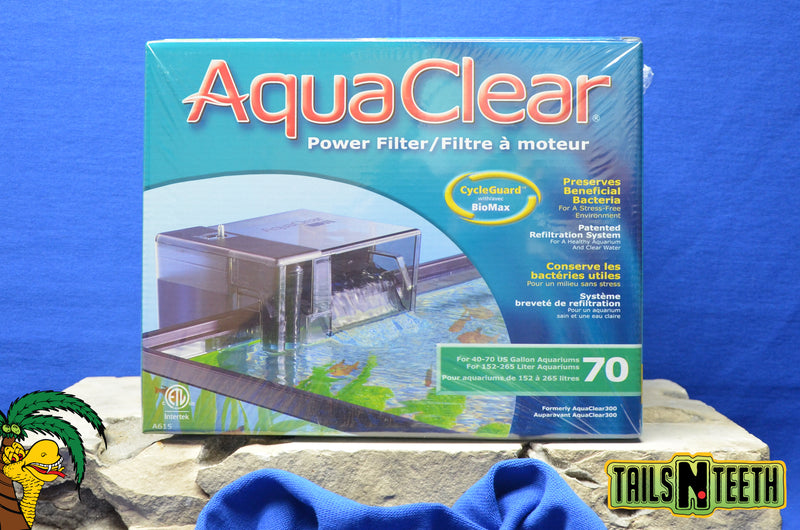 Aquaclear Power Filter for 40-70 US Gallon Aquariums - w CycleGuard BioMax Media