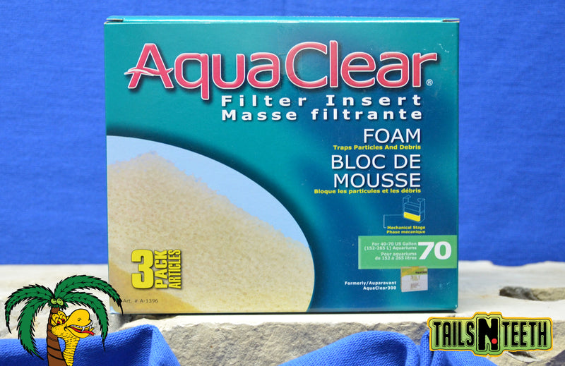 AquaClear 70 Foam Insert 3-Pack ~ Replacement Filter Media