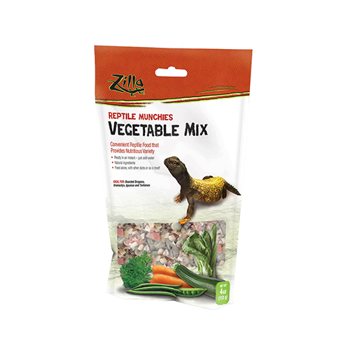 Zilla Reptile Munchies - Vegetable Mix - 113g (4oz) - Natural Ingredients