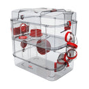 Zolux RODY-3 DUO Cage for Hamsters Gerbils Mice - RED - InterConnecting Cages