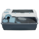 Indoor 2 Vision Hamster Cage - Sky Blue - 55 x 38 x 28 cm