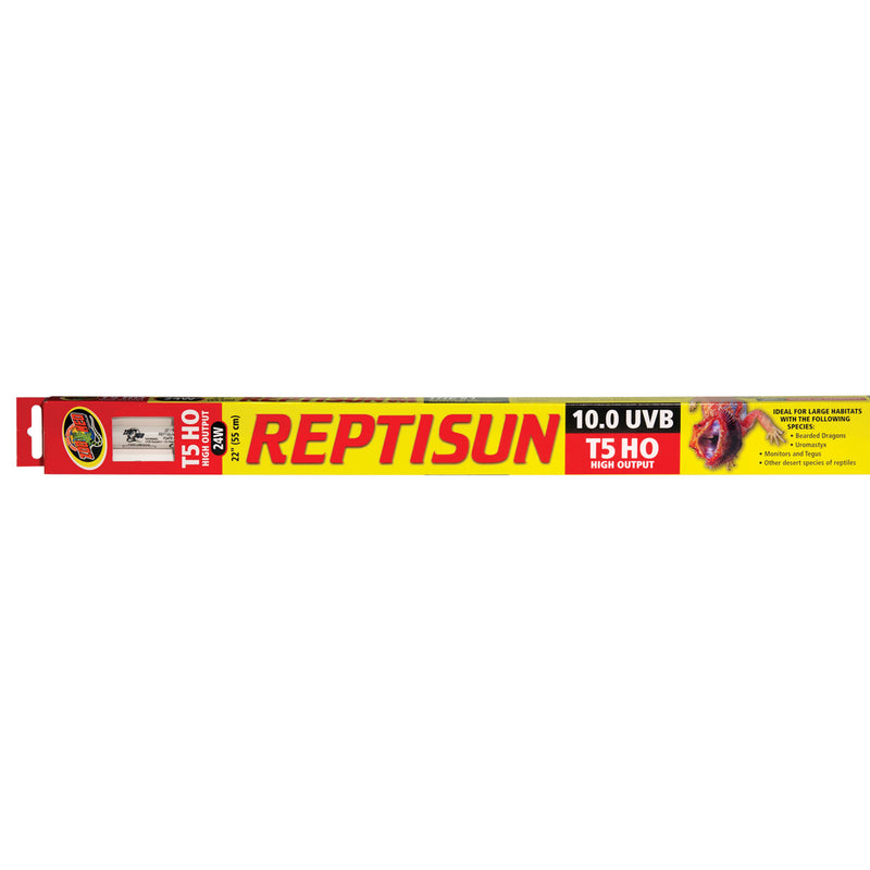 Zoo Med ReptiSun 10.0 T5-HO UVB Fluorescent Lamp - 24 W - 22"