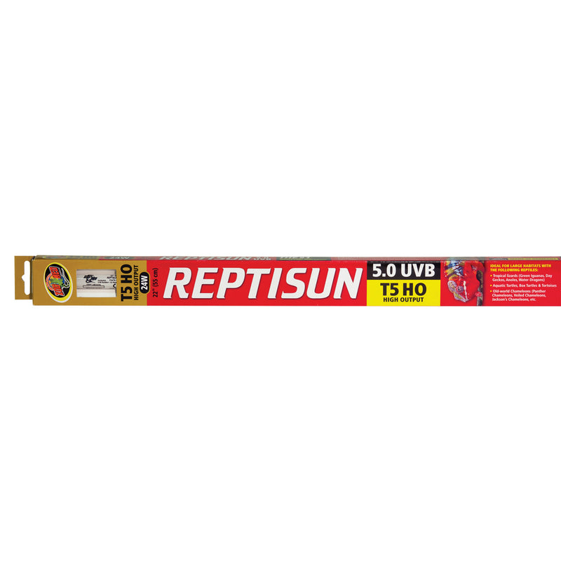 Zoo Med ReptiSun 5.0 T5-HO UVB Fluorescent Lamp - 24 W - 22"