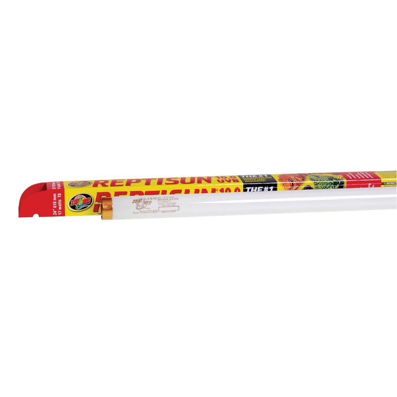 Zoo Med ReptiSun 10.0 T8-HO UVB Fluorescent Lamp - 17 W - 24"