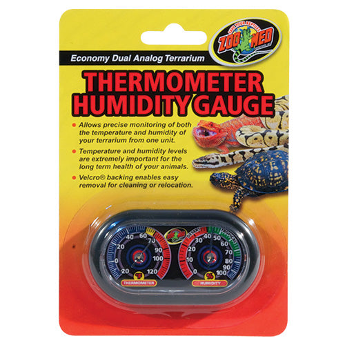 Zoo Med Economy Dual Analog Thermometer/Humidity Gauge